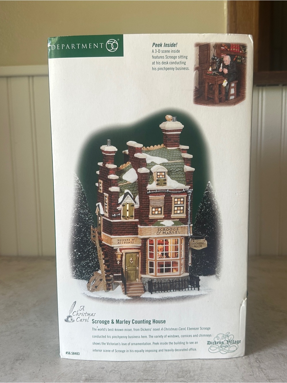Dept 56 Dickens Village Scrooge & Marley Counting House A Christmas Carol #58483
